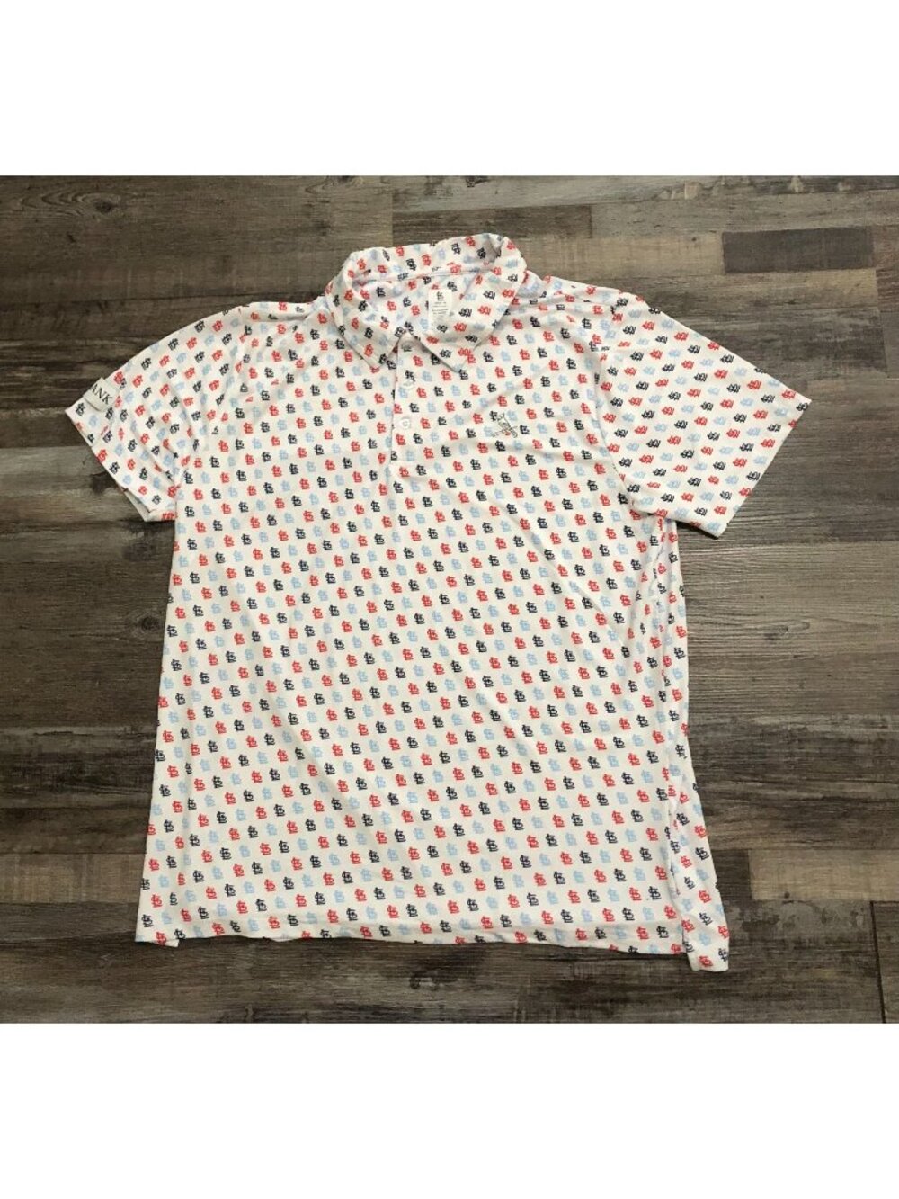 St. Louis Cardinals All Over Print Mens XL Promotional Golf Polo Shirt